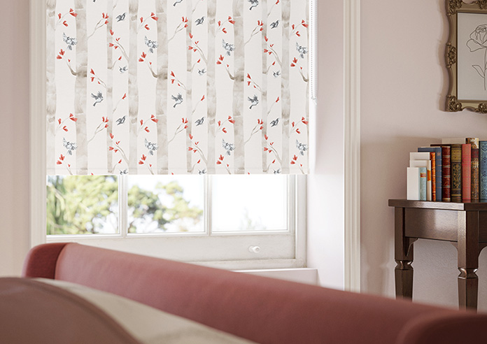 Watercolour Woods, Red - Roller Blind - Image 5